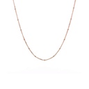Necklace With Spaced Beads In 9K Rose Gold
