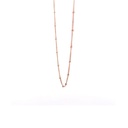 Necklace With Spaced Beads In 9K Rose Gold
