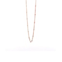 Necklace With Spaced Beads In 9K Rose Gold