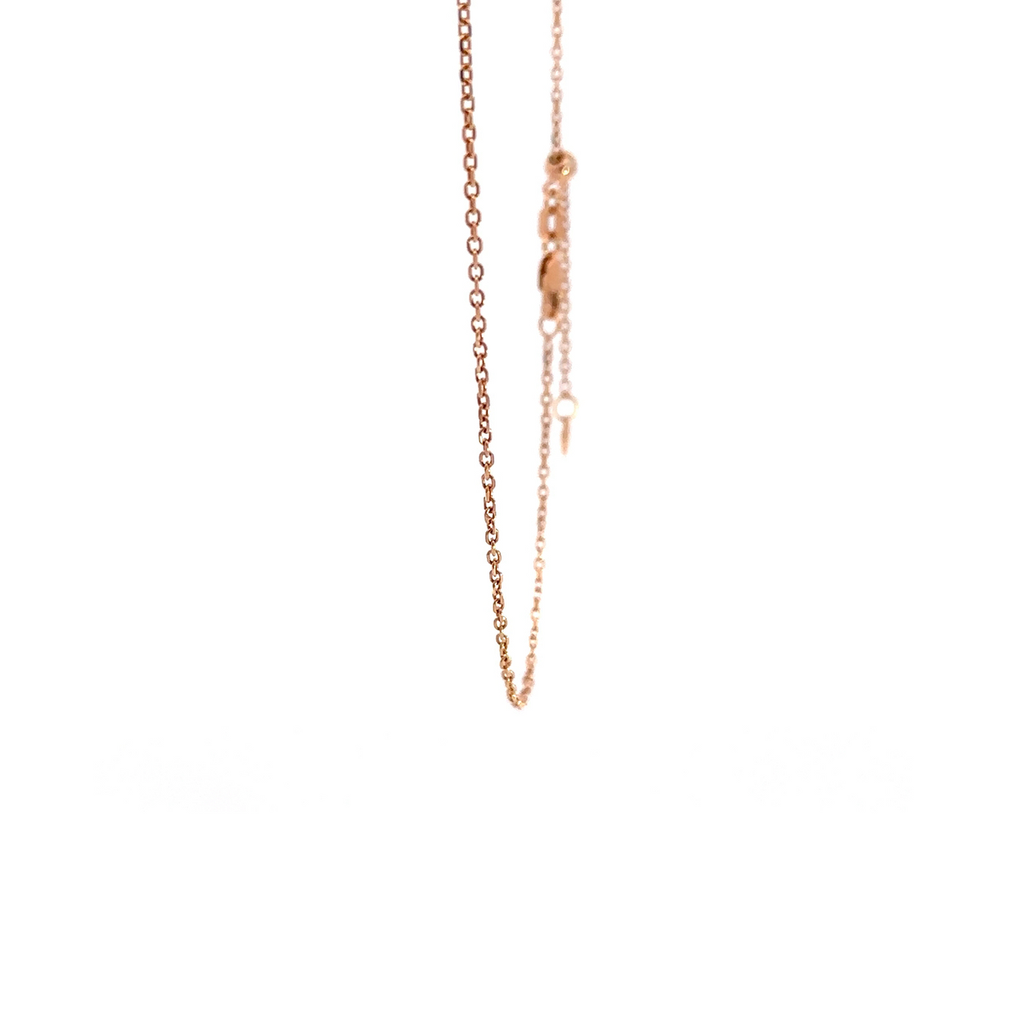 Extender Chain Necklace In 9K Rose Gold 52cm