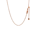 Extender Chain Necklace In 9K Rose Gold 52cm