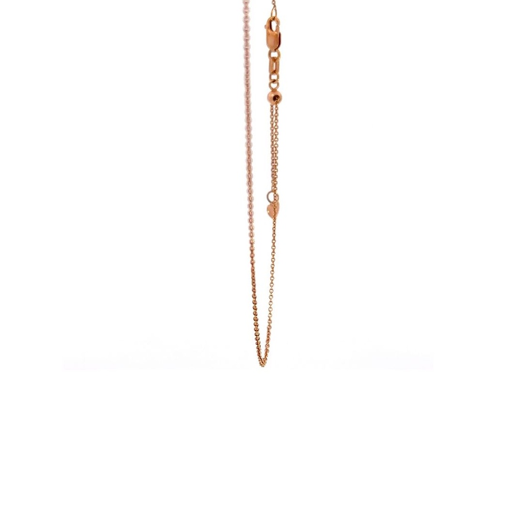 Rose Gold Extender Chain Necklace 18K