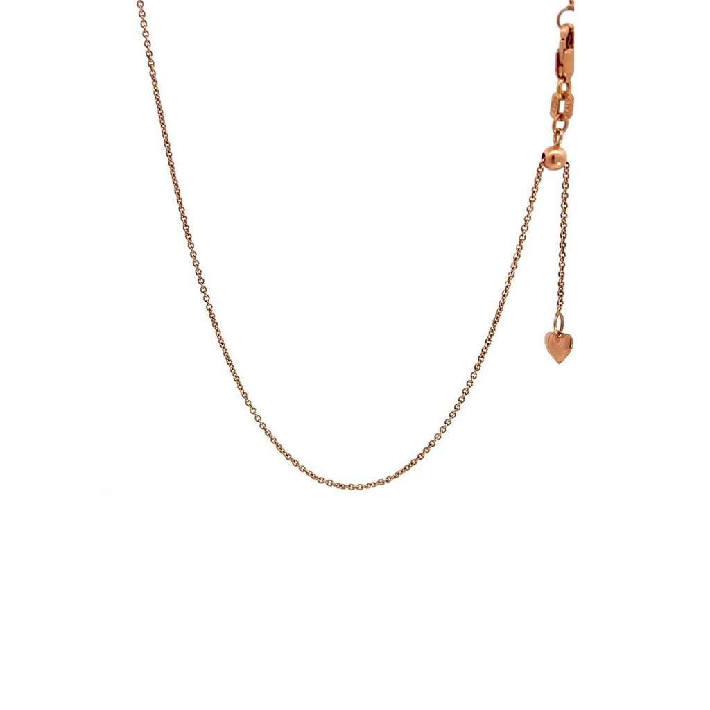 Rose Gold Extender Chain Necklace 18K