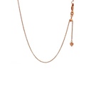Rose Gold Extender Chain Necklace 18K