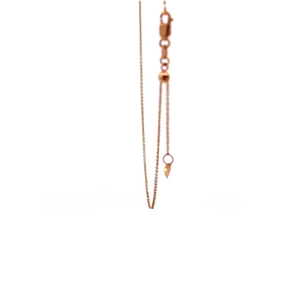 Rose Gold Extender Chain Necklace 18K