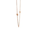 Rose Gold Necklace With Spaced Dots In 18K