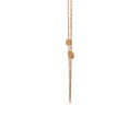 Rose Gold Necklace With Spaced Dots In 18K