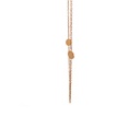 Rose Gold Necklace With Spaced Dots In 18K