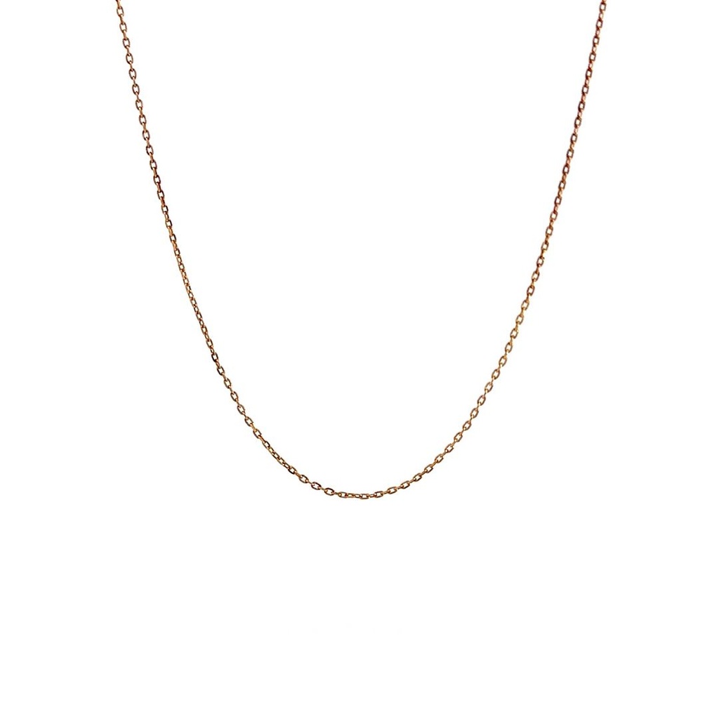 Cable Necklace In 9K Yellow Gold 40cm