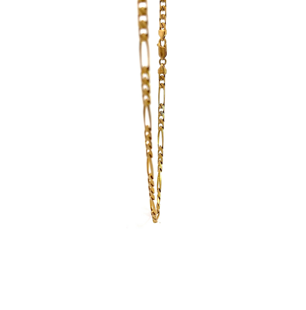 Figaro Necklace In 9K Yellow Gold