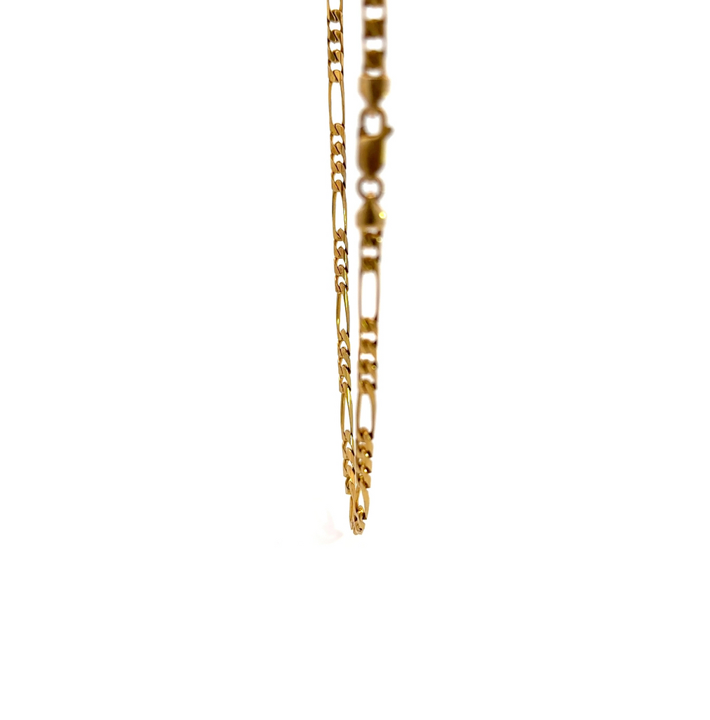 Figaro Necklace In 9K Yellow Gold