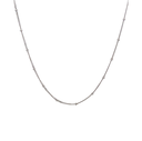 Necklace With Beads In 9k White Gold 47cm