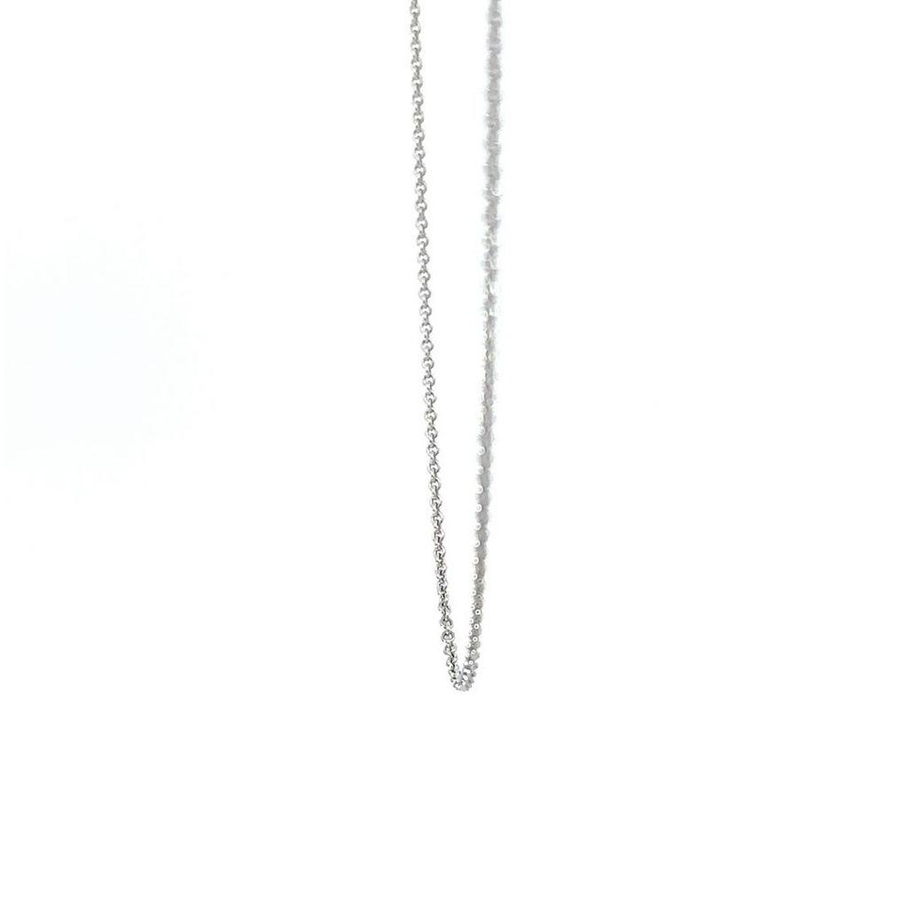 White Gold Necklace In 9K