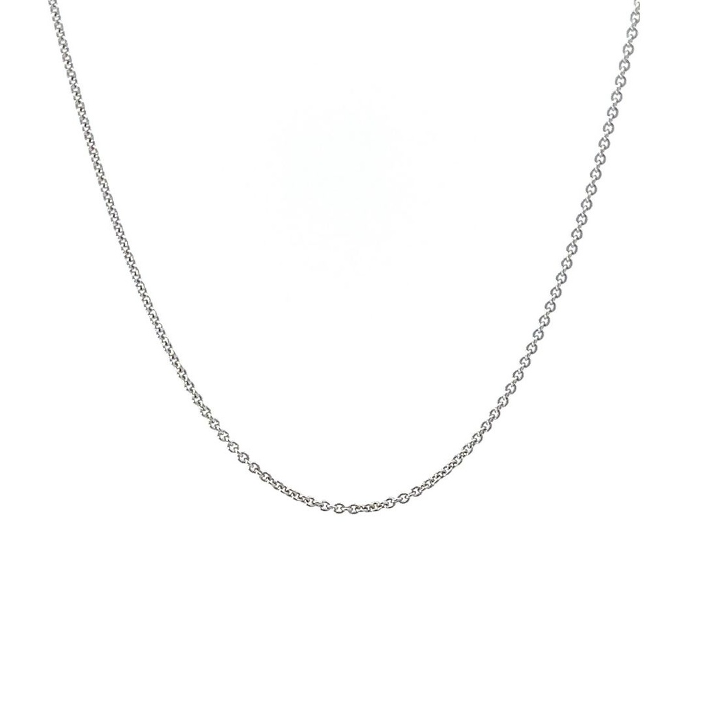 White Gold Necklace In 9K