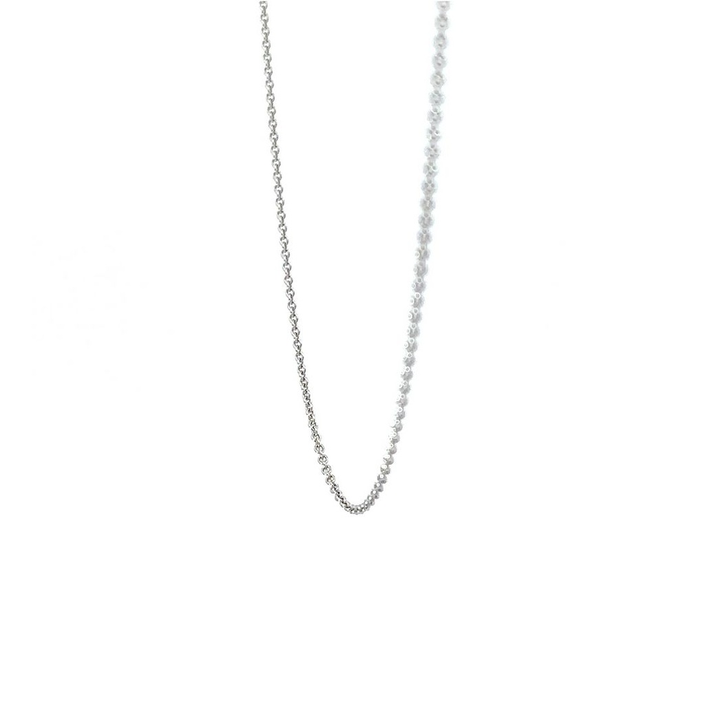 White Gold Necklace In 9K