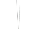 Necklace In 18K White Gold 1mm & 45cm