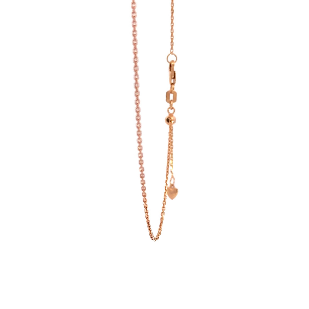 Rose Gold Extender Necklace In 9K 57cm