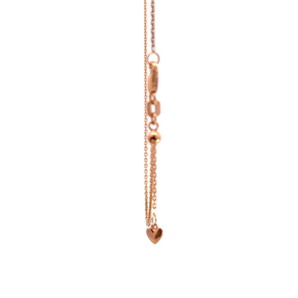 Rose Gold Extender Necklace In 9K 57cm