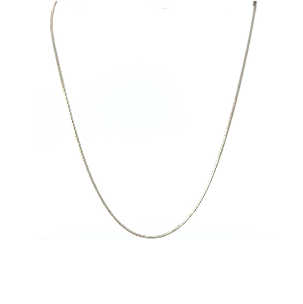 Snake Necklace In Sterling Silver
