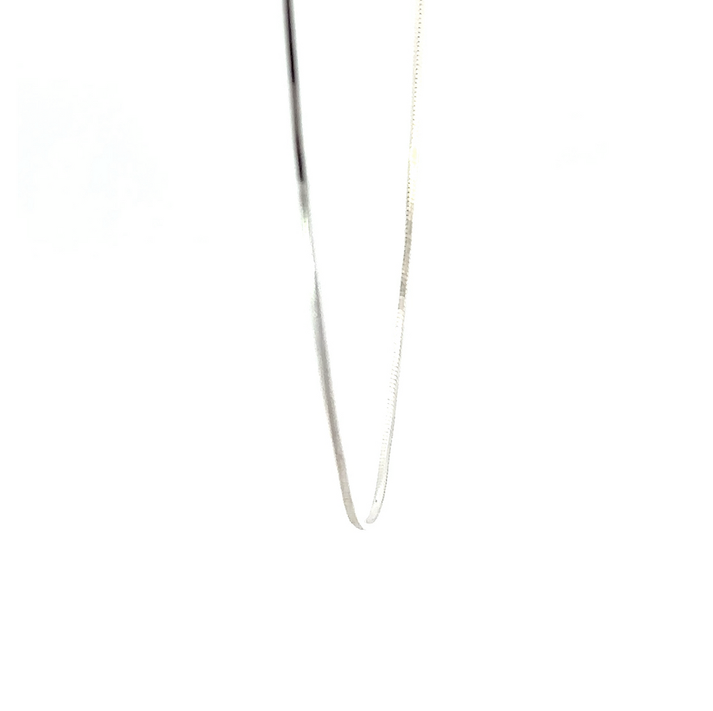 Shiny Snake Necklace In Sterling Silver 40cm