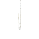 Labradorite Bead Three Strand Silver Necklace