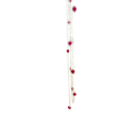 Necklace With Dyed Red Agate Beads Sterling Silver