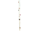 Necklace With Spaced Coloured Tourmalines In Silver