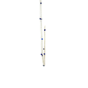 Three Strand Sterling Silver Necklace With Lapis Beads
