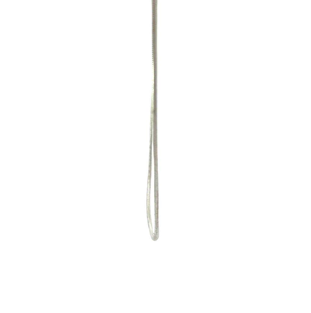 Snake Style Necklace In Sterling Silver 40cm