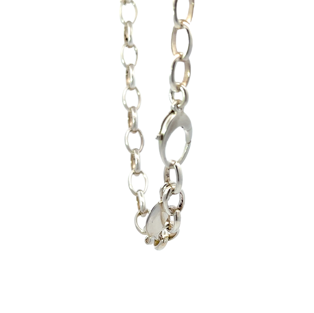 Oval Belchor Chain Silver Necklace