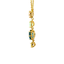 La diamantine Acqua Azzurra Stones Pendant Necklace