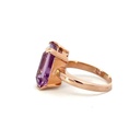 9ct Rose Gold Amethyst Ring