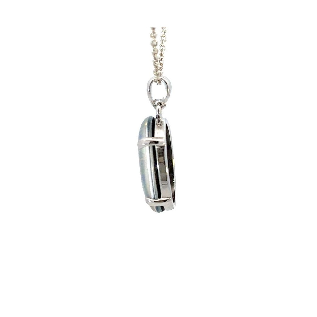 Triplet Opal Pendant In Sterling Silver