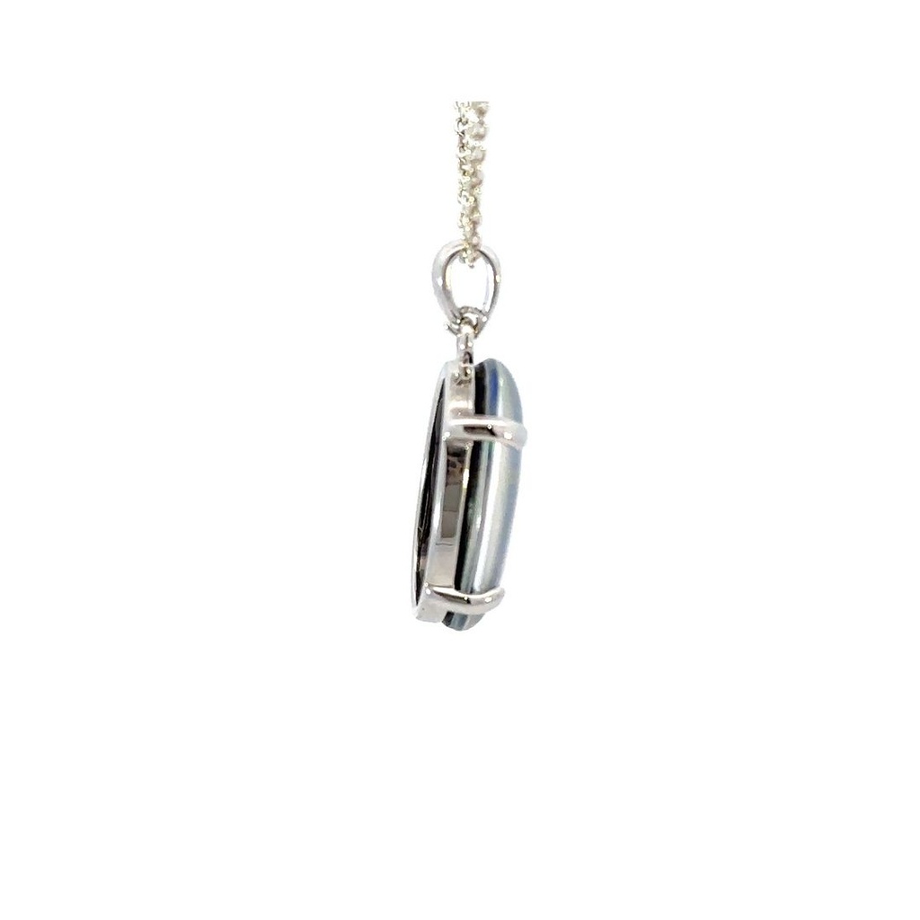 Triplet Opal Pendant In Sterling Silver