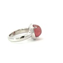 9ct White Gold Pink Tourmaline Ring