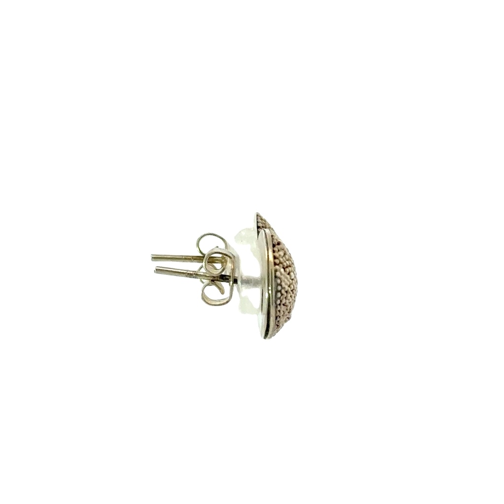 Granulation Domed Silver Studs