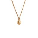 South Sea Pearl Pendant In Hexagonal Frame In 14K
