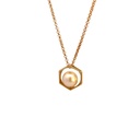 South Sea Pearl Pendant In Hexagonal Frame In 14K