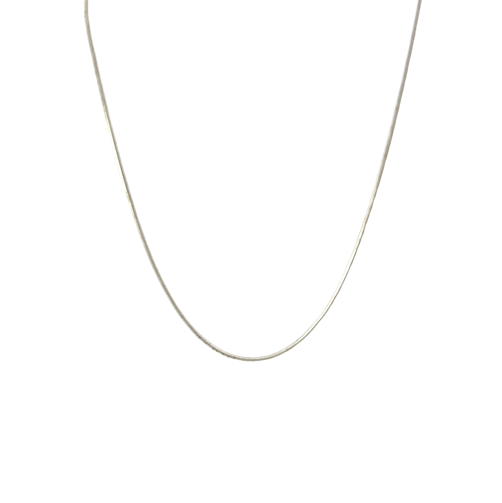Snake Necklace In Sterling Silver