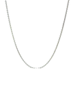 Fine Cable Necklace In Sterling Silver 40cm