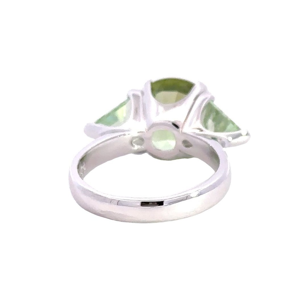 Green Tourmaline 18K White Gold Ring