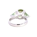Green Tourmaline 18K White Gold Ring