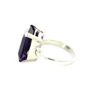 Deep Purple Amethyst Ring In Sterling Silver