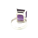 Deep Purple Amethyst Ring In Sterling Silver