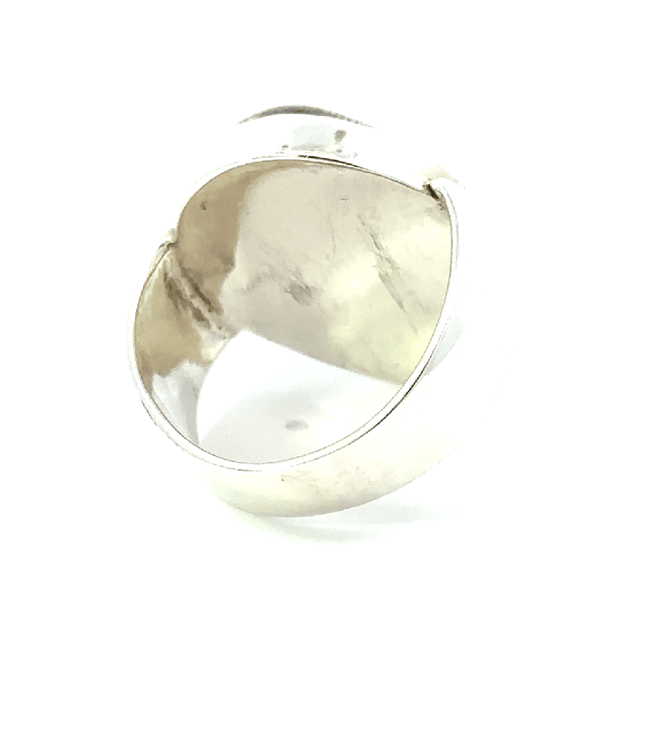 Quartz Gemstone Ring With Striking Inclusions
