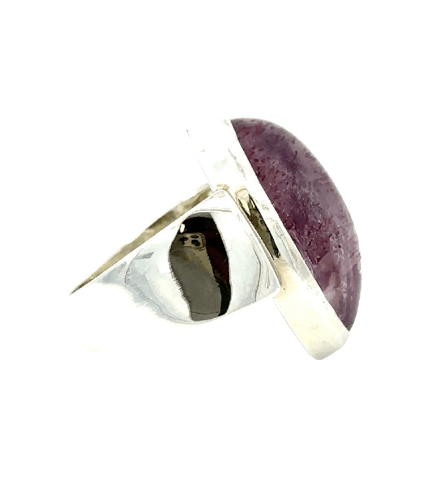 Quartz Gemstone Ring With Striking Inclusions