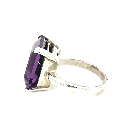 Vibrant Amethyst Ring In Sterling Silver