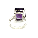Vibrant Amethyst Ring In Sterling Silver