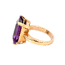 Amethyst Ring In Rose Gold