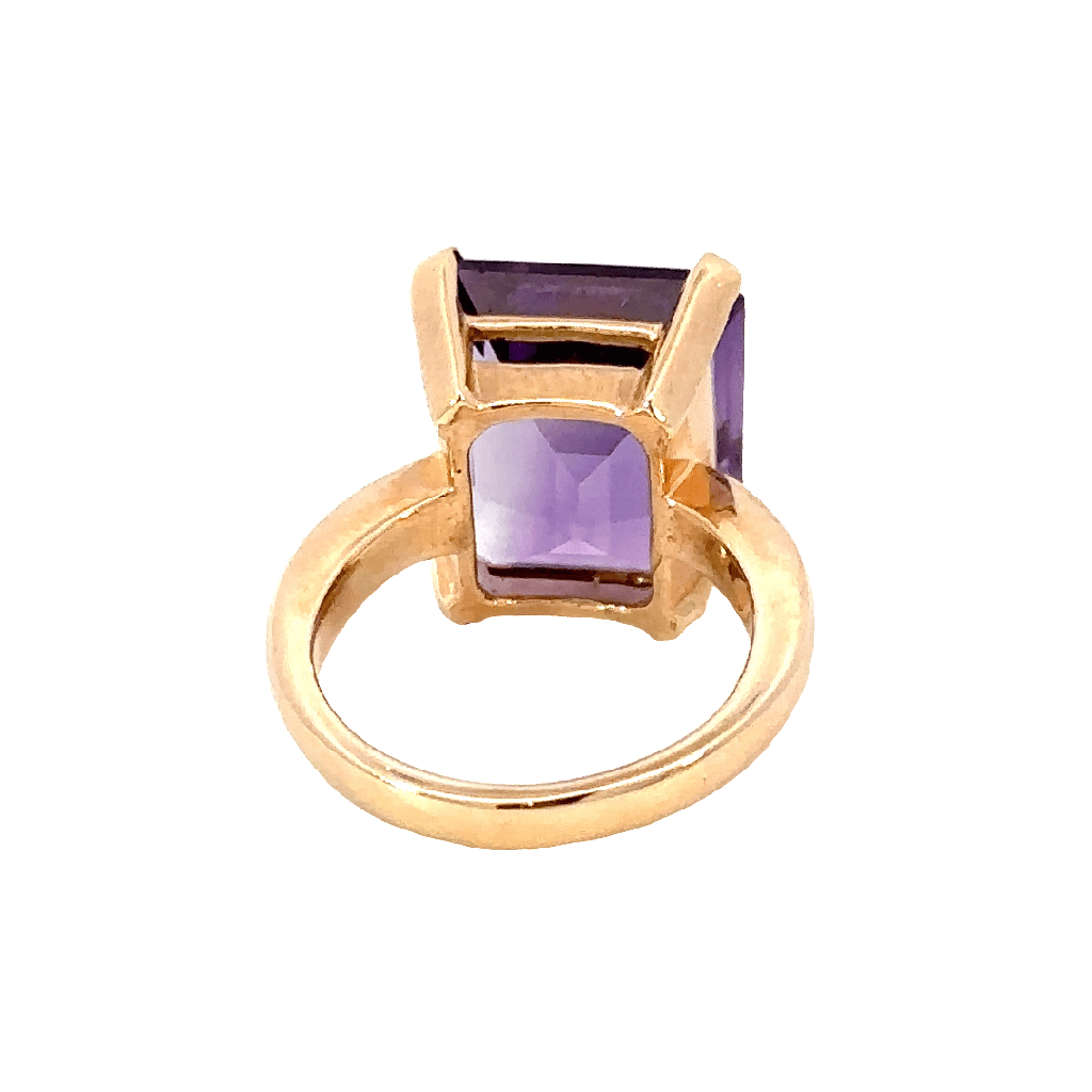Amethyst Ring In Rose Gold